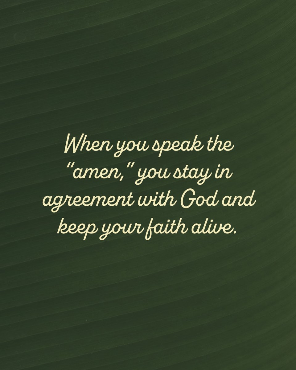 VictoriaOsteen's tweet photo. When you speak the “amen,” you stay in agreement with God and keep your faith alive. Because your trust is in God, you partner with Him, and together you’ll do amazing things. https://t.co/w17zM4hGg8