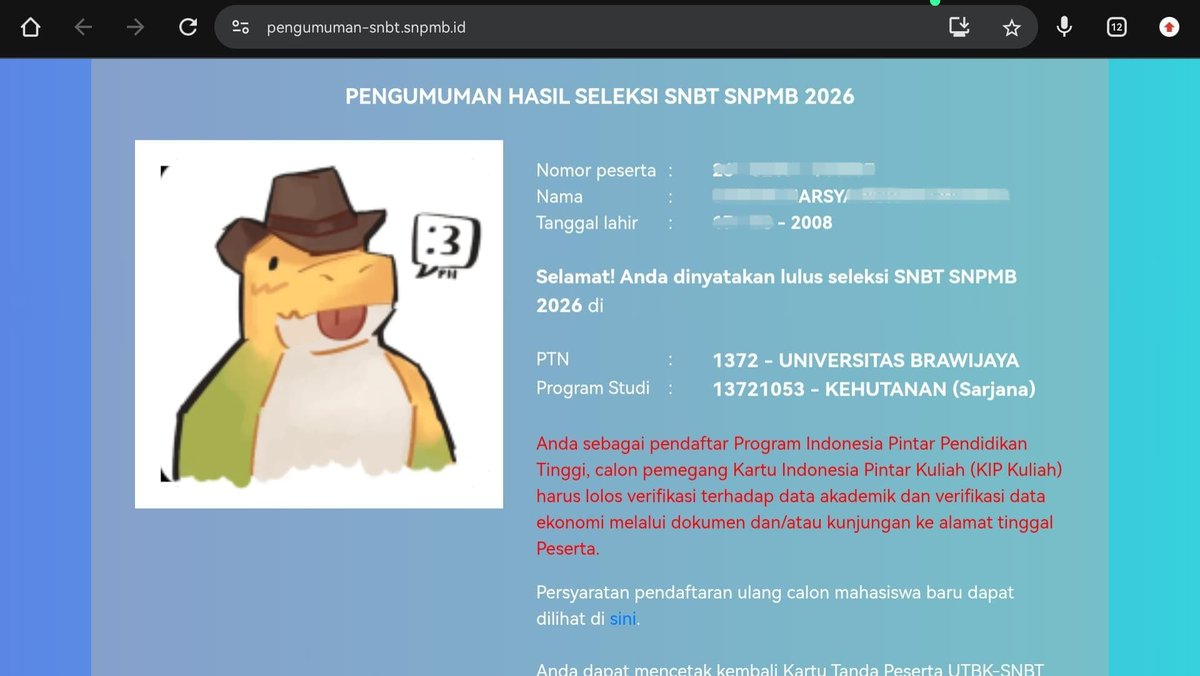 🅰️rsy'²⁶ | BERHASIL JADI MABA UB 💙‼️ tweet media