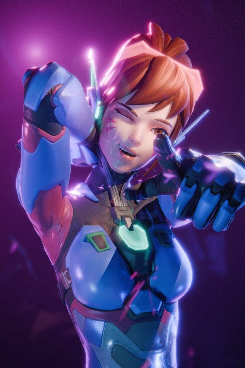 Slimesaac's tweet photo. Dva 
#FortniteArt #FortniteFanArt #Overwatch https://t.co/cEg5pLnGU6