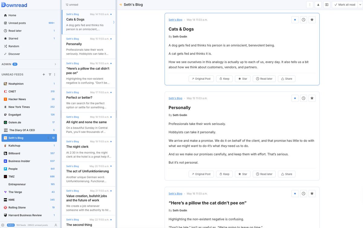 timjansen's tweet photo. I'm still working through my To-Do list for opening up the beta. Today, I added a reporting / flagging system, which is needed because users are submitting feeds to the feed catalog. Yesterday, I added a filter for the feed list. 

#buildinpublic https://t.co/gwXI8JM1EF