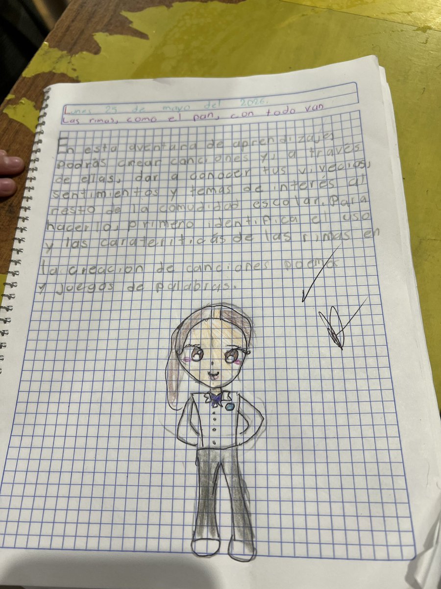 karolinotfound's tweet photo. ADORO que mis alumnitas me dibujen en sus trabajos❤️‍🩹 https://t.co/8vL5LRhh10
