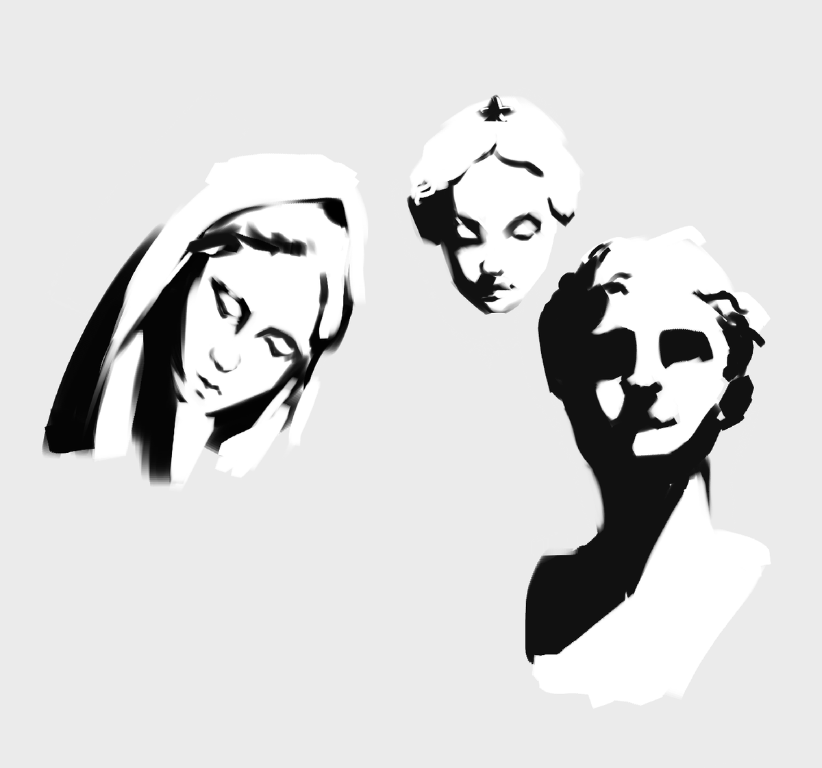 Arei_Okay's tweet photo. Value studies https://t.co/97e7HusWgD