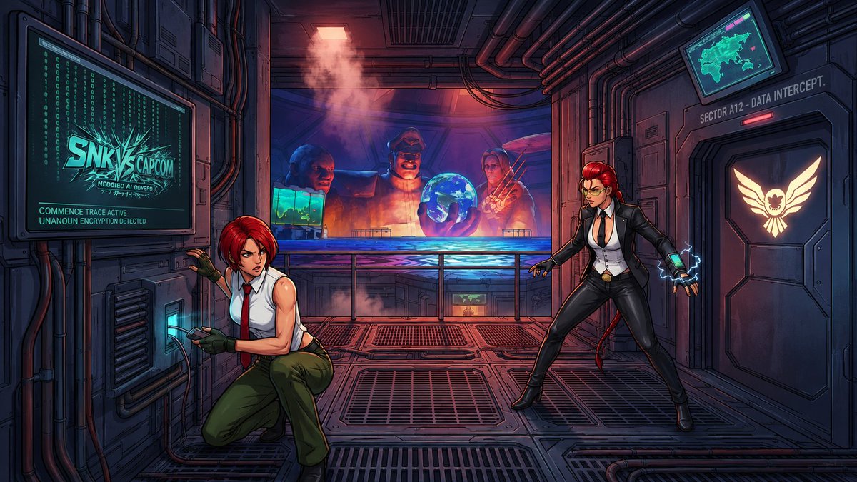 🚨 Repost 07/15 de toda a série de imagens SNK vs Capcom: Neogeo Ai ...