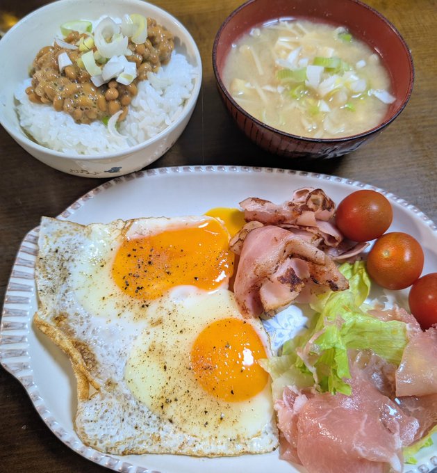 フツーに和朝食。 