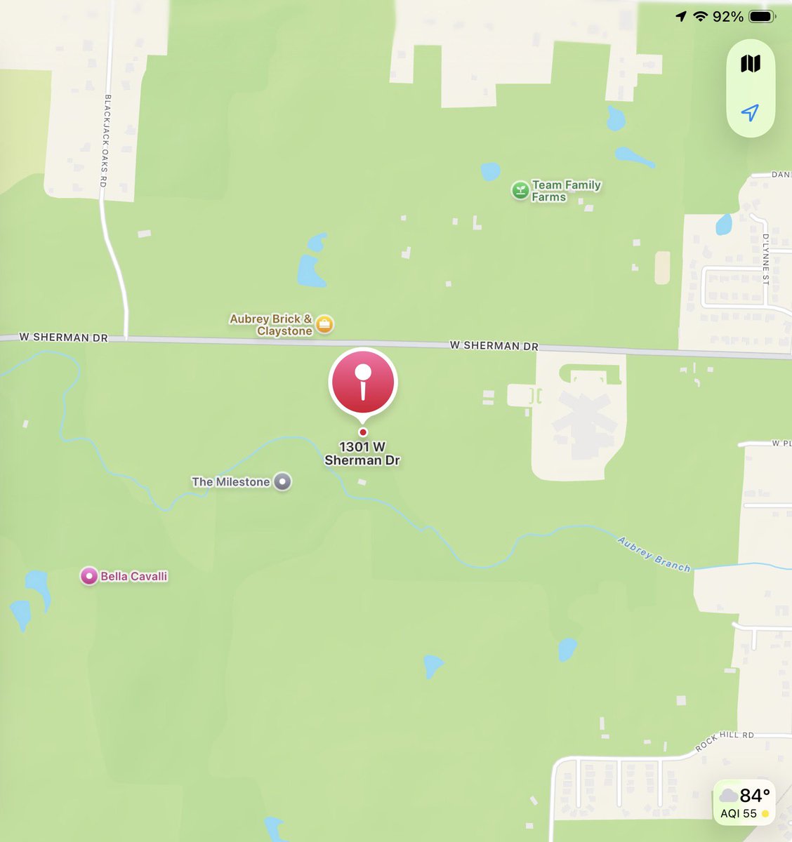 DentonScanner's tweet photo. Aubrey- Engine 521, Medic 521, Medic 523, Ladder 523, Battalion Chief 523, Medic 526 and Chief 523 are responding to a tractor fire at 1301 West Sherman Drive. Dispatched at 5:26pm. https://t.co/KcdvUerU8p