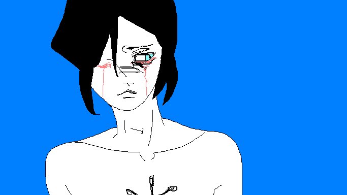 sleepy17siren's tweet photo. Ugly little #Uryu doodle I did using the touch pad of my computer in ms paint lol🧍🏼♀️ https://t.co/IQIbt3vccD