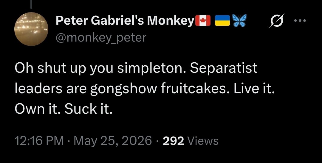 Peter Gabriel's Monkey🇨🇦 🇺🇦🦋 tweet media