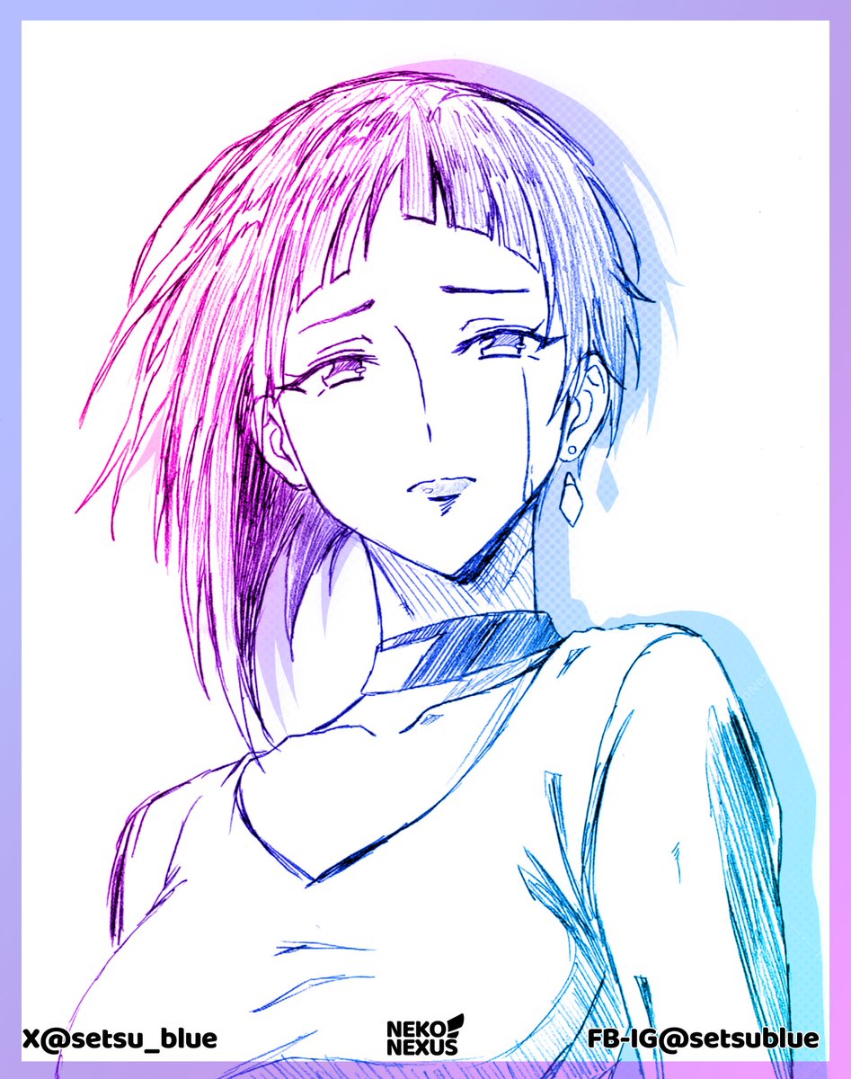 Setsu_Blue's tweet photo. Kutsuwada Maki ✨

Couldn’t stop thinking about that recent Digimon Beatbreak episode...
Had to sketch her.

#Digimon #DigimonBeatbreak #デジモン #デジモン���ートブレイク https://t.co/Z0lHzwJtej