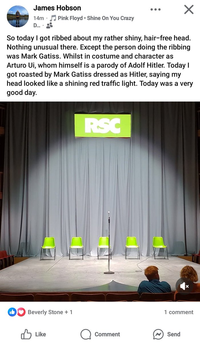 BenDW96's tweet photo. My bald brother today got roasted for being bald, by Mark Gatiss. https://t.co/EVmfXjbz1T