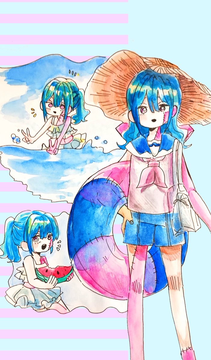 ♡Commission♡ 夏が近付いてきましたね✧⁠◝⁠(⁠⁰⁠▿⁠⁰