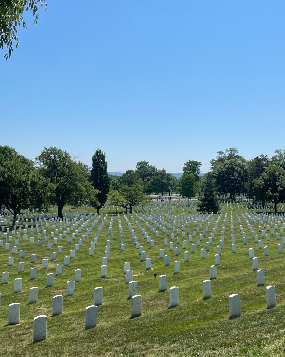 SpiritAmerica's tweet photo. Walking among the rows of headstones is a powerful reminder: every name represents a life lived in service, and a powerful legacy of duty and commitment we are left to carry forward. Today, we pause to honor all those who have paid the ultimate price in the name of freedom. 🇺🇸❤️ 

https://t.co/c3IknuULwm

#MemorialDay #HonorTheFallen