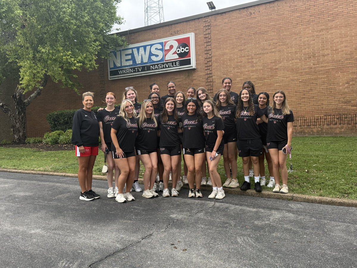 AliyahLaFever's tweet photo. Thank you @WKRN News 2, @meganfeetv, and everyone at News 2 for having us on today and for the warm welcome! What an incredible opportunity for this team and such a fun behind-the-scenes experience. ❤️🖤

So proud to be part of this Lady Redhawks Softball team! Another core memory added to my freshman year 🫶🥎✨ 
#SCHS

https://t.co/PlGkTCfgaM

@redhawkssball @EastCobbBullets @ECBullets2029 @stewartscreekhs