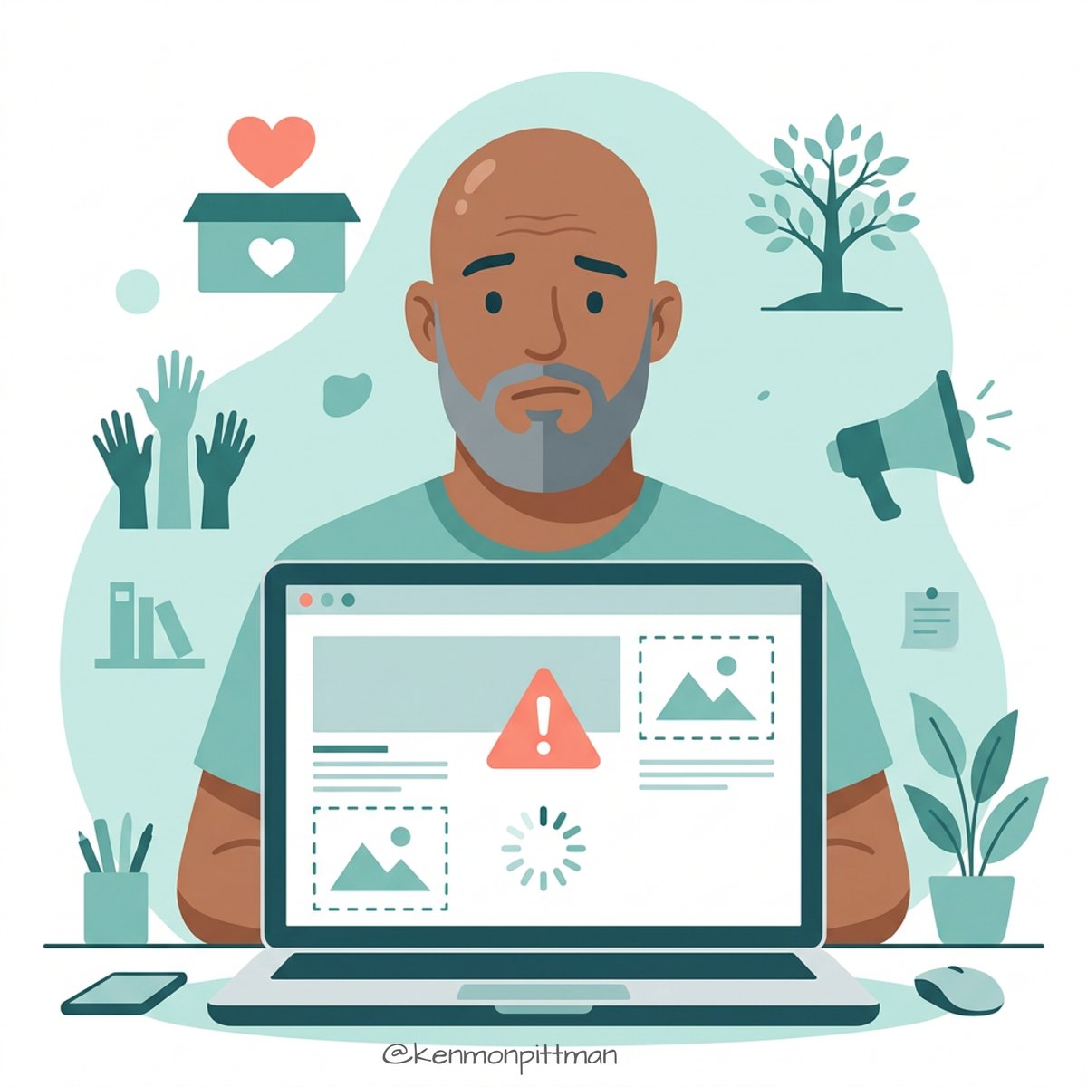 KenmonPittman's tweet photo. The people you're called to serve are out there searching. 

If your website is slow, confusing, or invisible to Google, they'll find someone else. You didn't build this business or organization to be hard to find. 

Let's make your mission impossible to miss. https://t.co/jATaKDLvtk