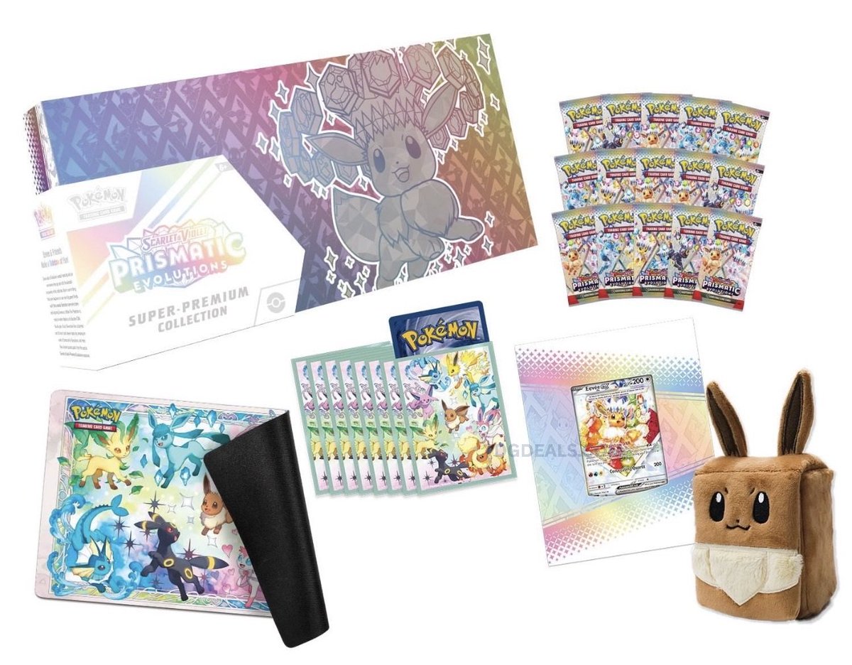 thedealsguy_'s tweet photo. Pokémon SV8.5 Prismatic Evolutions Super Premium Collection dropping at Sam’s Club May 26th @ 10PM CST 🐱

- Plus members only
- Limit 2 per person
- Looking like 100K stock, so try manually

Set alarms now… 10PM drops are brutal 😭

https://t.co/6EcBYC853w

#ad https://t.co/BF7Aqjb4xu