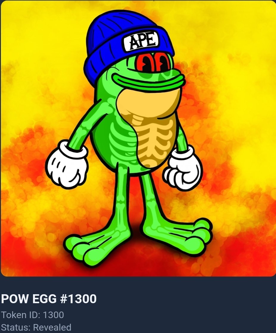 Contagin918's tweet photo. @POWonApe @AdamWeitsman @Executiveape1 Minted @POWonApe #1300 and revealed this 🔥 Xray PoW!!! https://t.co/ERjZXKBDlZ