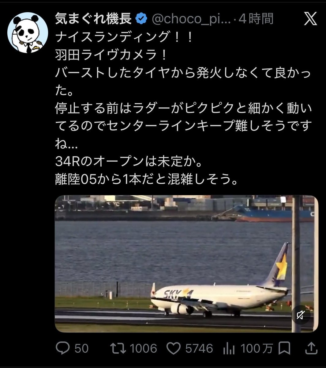 気まぐれ機長 tweet media