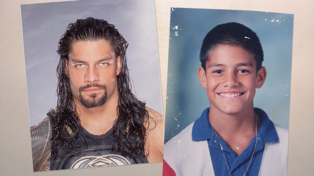 _RElGNSSECTION's tweet photo. Day 25: just a kid from a small beach town Then vs Now #25DaysOfRomanReigns #HappyBirthdayRomanReigns https://t.co/VQU3jzfWv7