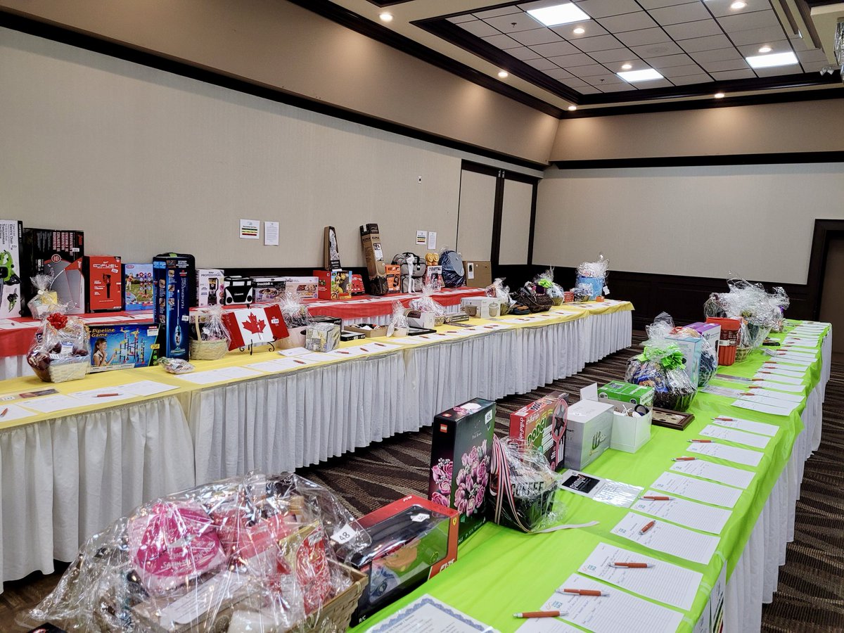 OFSS1969's tweet photo. We are excited 2 welcome everyone to our SOLD OUT Comfort &amp; Care Gala @EdmontonInn.

🕔 Doors Open 5pm
🍽️ Dinner &amp; Silent Auction 6pm

More than 200 incredible auction items available to bid on! Thank you to our sponsors, donors &amp; every one of our 400 guests joining us! #OFSSgala https://t.co/aZlwZDtefg