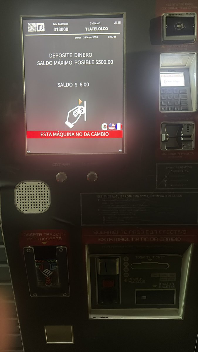 lulaadi's tweet photo. @MetrobusCDMX  la máquina se comió mi billete de 20 y no me lo acumuló a mi tarjeta  me ayudan https://t.co/ha9Gub4i5U