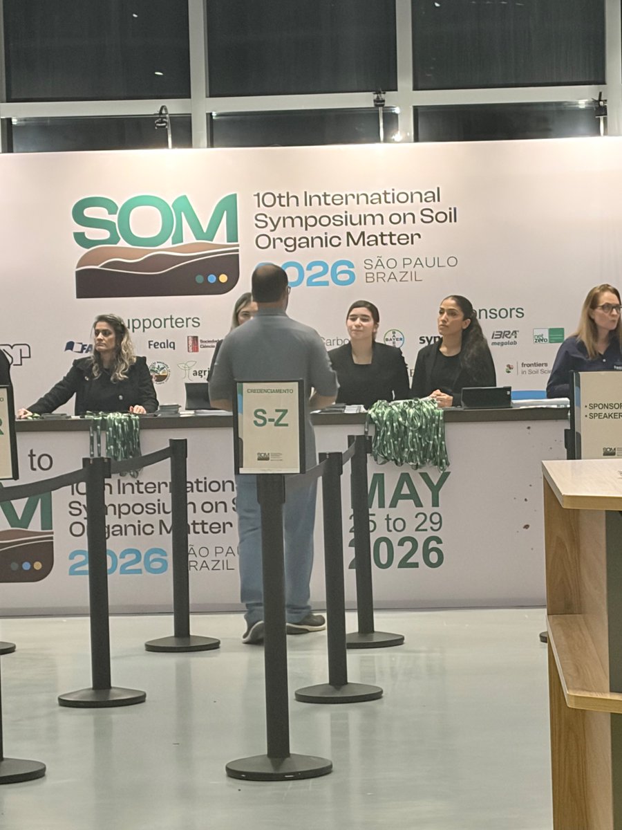 ilrodrig's tweet photo. “O 10th International Symposium on Soil Organic Matter (SOM 2026) ocorre de 25 a 29 de maio de 2026 no Centro de Difusão Internacional (CDI/ @usponline ) em São Paulo Brasil. Sendo realizado na América Latina pela primeira vez, o evento é organizado pelo CCARBON/USP e aborda o sequestro de carbono e a saúde do solo”.Cc @TecdeMonterrey @CSocialesTec