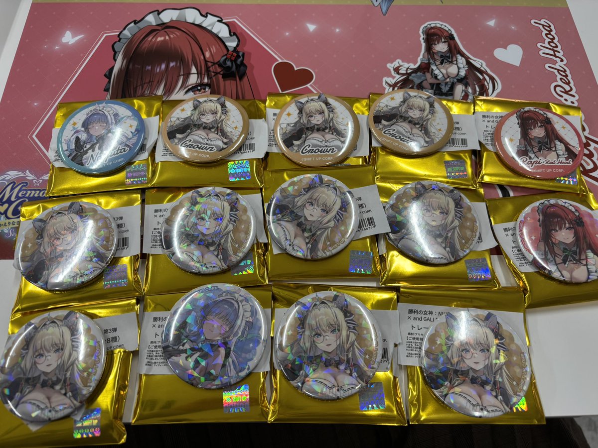 勝利の女神 NIKKE ニケ and GALLERY カフェ 缶バッチ 【交換】 求