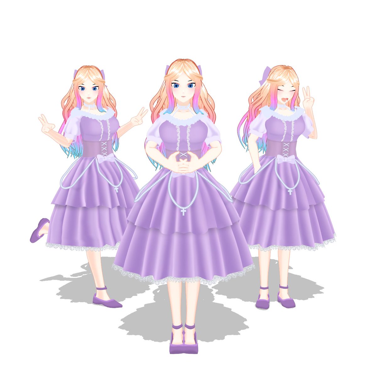 NekoNook_Eciw's tweet photo. >< New VRoid Model just dropped ><
Cute. Soft. Kawaii overload >///<
Commission by client ✨
Open for custom VRoid / VTuber model commissions~ DM me 👀
#VRoid #VRoidStudio #VTuber #VTuberModel #VRoidCommission #VTuberCommission #3DModel #AnimeArt #Kawaii #CommissionOpen https://t.co/1qIwbPVaEs