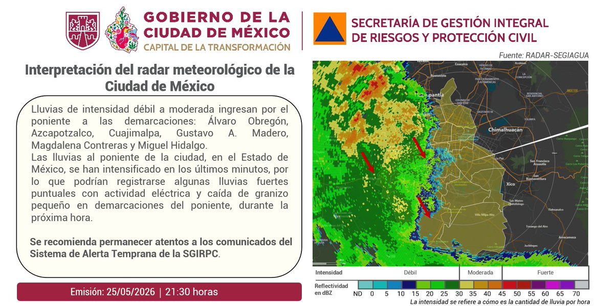 Secretaría de Gestión Integral de Riesgos y PC tweet media
