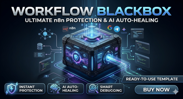nar0ka's tweet photo. Stop guessing why your n8n workflows failed! 🛡️

I’ve just released Workflow BlackBox — a professional error-shield for your automations.

✅ AI Debugging: Gemini AI analyzes your error stacks and tells you how to fix them. ✅ Smart Alerts: Critical errors (Payments/DB) get priority. ✅ Interactive Telegram: Jump straight to the failed execution with one click.
Turn your error logs into actionable insights. 🤖🔥
Check it out on GitHub: https://t.co/4kD4mwaIMB the Ultimate AI version: https://t.co/IsZI3fHvwX

#n8n #Automation #AI #GeminiAI #DevOps #LowCode #WorkflowBlackBox