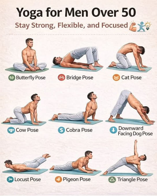 Daily_physique's tweet photo. Yoga for Men Over 50 https://t.co/AuExabPkbF