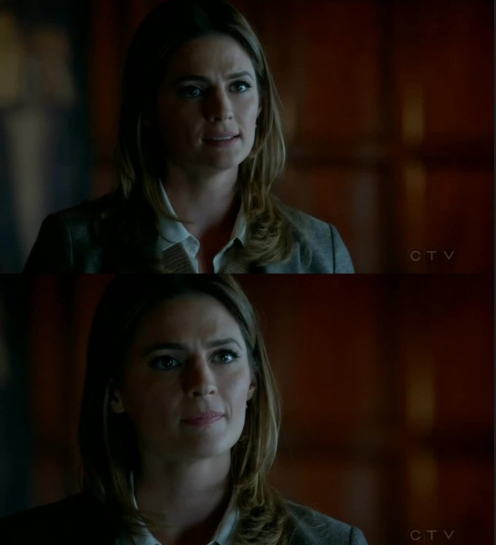 wenoist's tweet photo. “i said you’re wrong. in every case you have referenced, i have not only successfully brought the killer to justice, but i did so with the utmost respect for the law and for the department i represent.

and regarding my relationship with mr.castle, he is proven to be a brilliant partner, and he’s always had my back. and as for his fictional representation of me, im proud to have been his inspiration and i am proud to be his wife.

you asked how do i expect to lead. by continuing to fight for what’s right, not for what’s easy. my job is to protect the citizens of new york and i will do it by doing my job better than anyone else and getting results. i don’t cross the line. i put myself on it. and if you have any more questions, you can ask the families of the victims which i have served.”