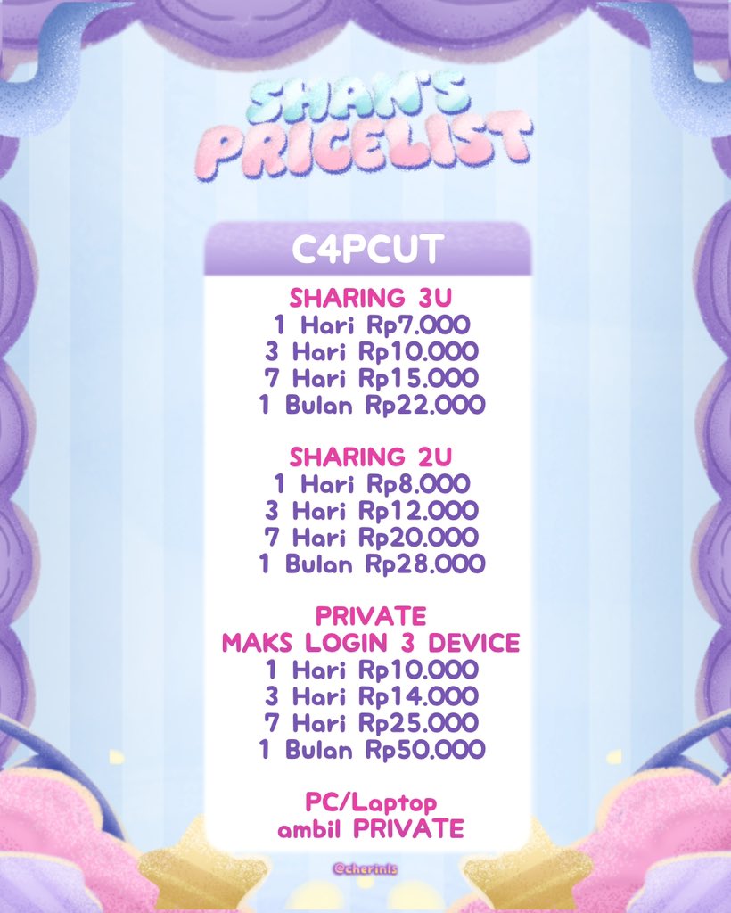 Bintang | WA/DM ke cherinls yaaap 💫 tweet media