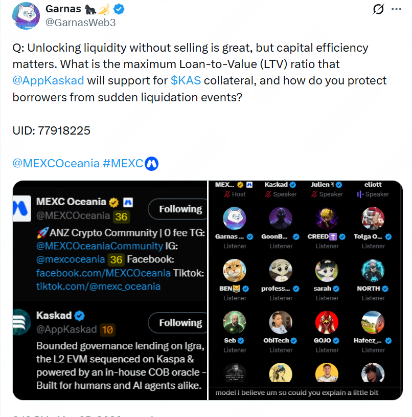 MEXC Oceania tweet media