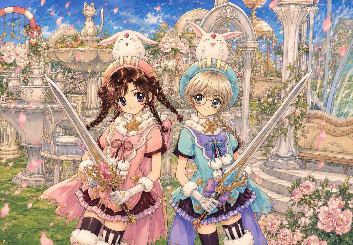 AEONLILLYs276's tweet photo. ちゃっぴーに色々作らせるのが面白くてフレさんとSS撮ってきたー！(ひとの家)

CCさくらみたいになるかなって思ってたら、しれっとケロちゃん出てきて笑ったw
あとおまけにレイアース！

またあそぼうねぇ♡ https://t.co/WfNaxWhPv0