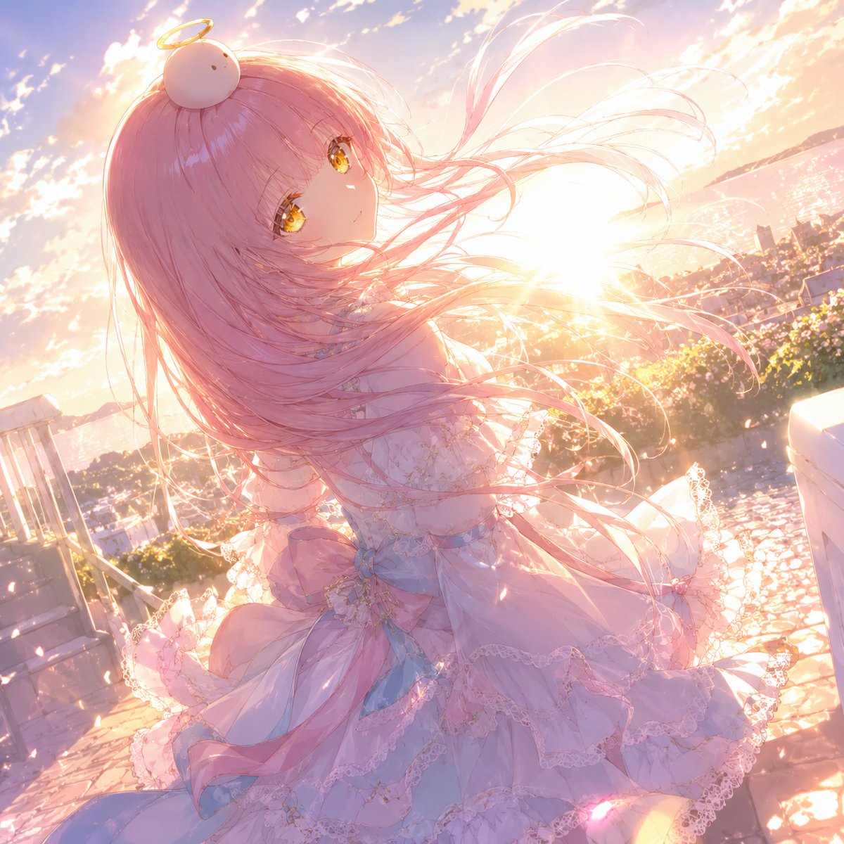 nagisa0812_Art's tweet photo. おはよ!綺麗な逆光の一枚🌟
レタッチするの難しい……。
#おはようVtuber #神月渚 #AIart️️️️️️️️️️️️️️️️️️️️️️️️️️️️️️️️️️️️️️️️️️️️️️️️️️️ #ChatGP https://t.co/dgn4WabbrQ