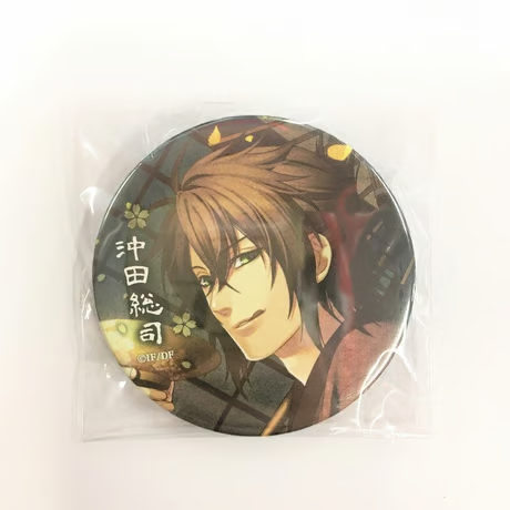 買取情報】 「薄桜鬼」沖田総司 等身絵柄缶バッジ セフィロト
