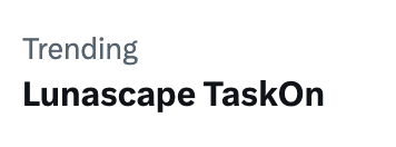 taskonxyz's tweet photo. Trending on X. Powered by TaskOn🚀

The @Lunascape campaign just took off, and this is exactly what happens when the right community meets the right quest with the right partner. 

#TaskOn #Lunascape #Web3 https://t.co/vR7VYsY4Vx