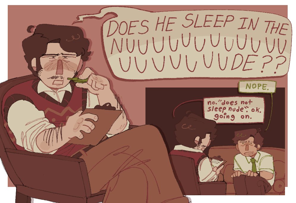 gravesyrd's tweet photo. colin at the psychiatrist: a three part mini opera #oc #ocart https://t.co/CvWzZur1yf