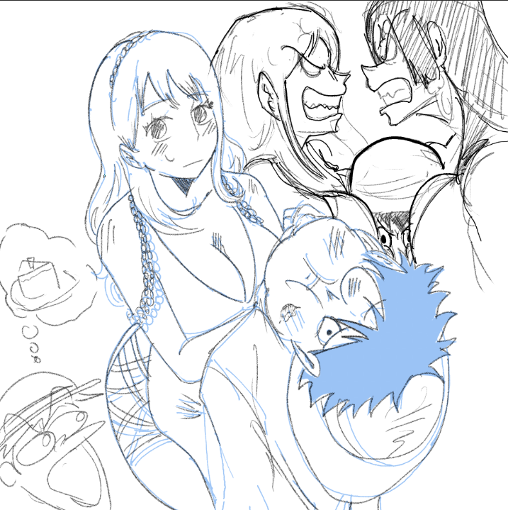 InkMorgan's tweet photo. just sketching some shit, I´m useless #lunami #nami #luffy https://t.co/lUlVKuYC6p