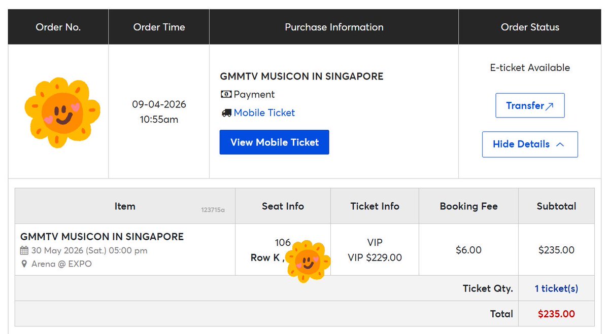 alanielzshop's tweet photo. WTS/ขาย 30/05/2026 
vip 106 zone row K ติดทางเดิน
**original price**

Transfer f2f at venue 

🏦 TH Bank, Ailpay

#gmmtvmusiconinSG #LYKN #Jasper https://t.co/fIWSSrgP6h
