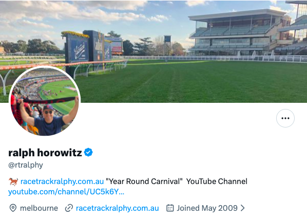 obse11231's tweet photo. @rtralphy Hi I'm Ralph. I'm an ethno-supremist whinger who likes footy and punting on the races and dissing on folk who risk their lives opposing a genocide. 
#AUSPOL #USMAFIA #IsraelTerrorism https://t.co/ZmcN6gSwYK