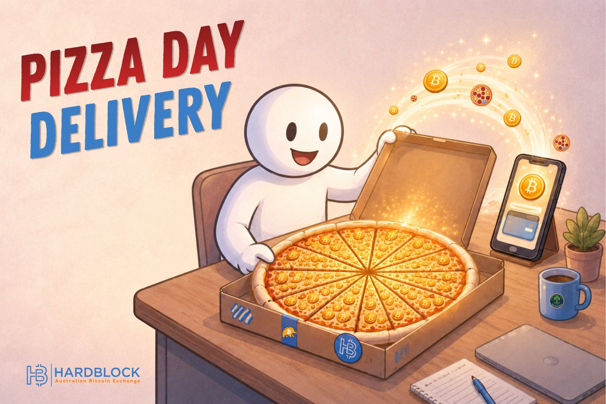 HardBlockBTC's tweet photo. LAST CALL: Reminder for new Pizza Day signups 🍕

If you created your HardBlock account on Bitcoin Pizza Day, you may still be eligible for the Pizza Day Delivery bonus.

To qualify, eligible new users must complete verification and make a qualifying Bitcoin buy by this Friday, 29th May.

21 new Bitcoiners.
10,000 sats each.

Check the full details: https://t.co/nTCXBHD11o 🍕👀

Eligibility criteria and terms apply.