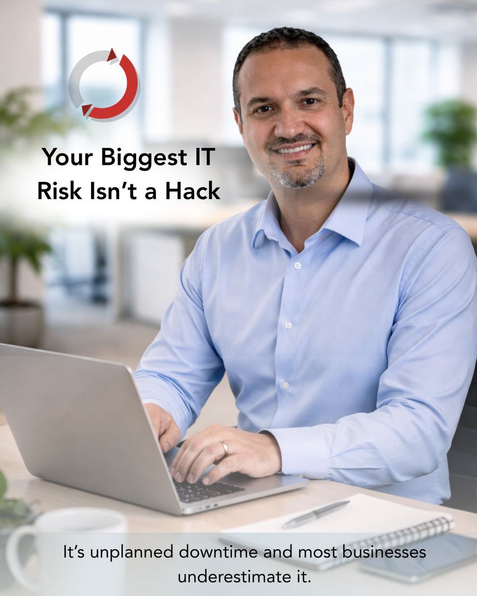 CMITBothell's tweet photo. Not every IT disaster is a cyberattack.

Sometimes it’s:
A failed update
A crashed server
A missed backup

And suddenly… everything stops.

Downtime is unpredictable.

CMIT Solutions of Bothell and Renton helps reduce downtime before it impacts your business. https://t.co/uJlC1ttlsi