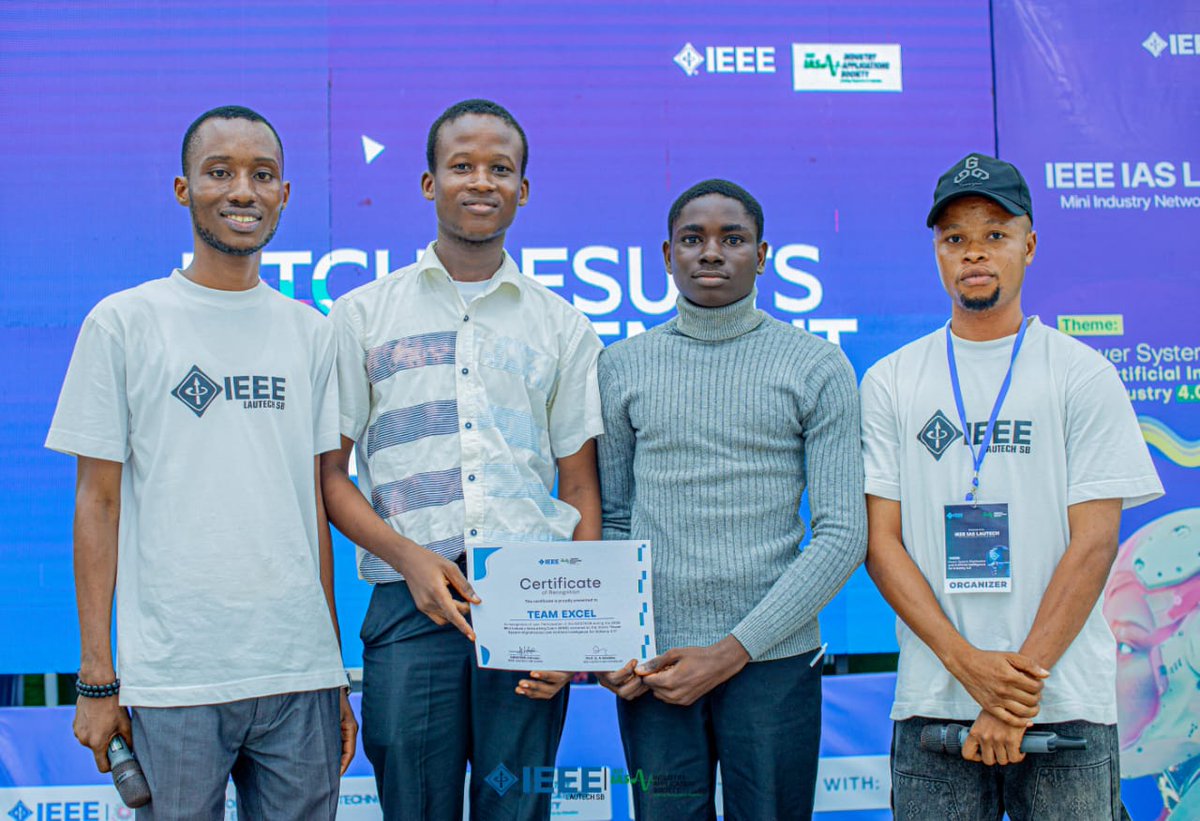 oladele933432's tweet photo. Last Saturday, my teammates Obaloluwa, Mayowa, and I pitched our idea, InfantGuard, at the IEEE MINE Conference Hackathon 

We were honored to emerge as winners of the IEEE MINE Conference Hackathon 🏆

Our solution was inspired by the high infant mortality rate in low-resource. https://t.co/wdxIplSu9e
