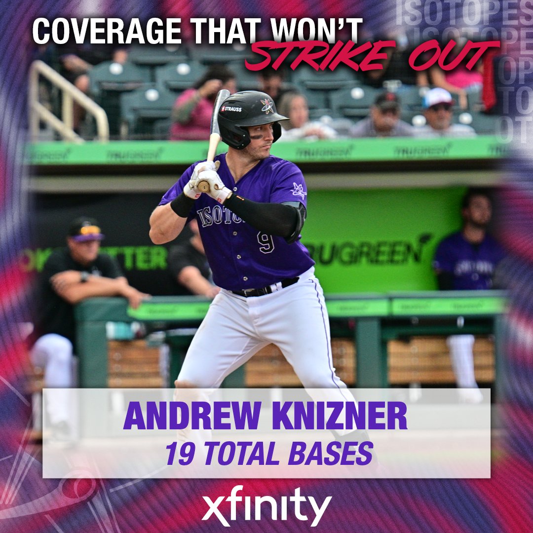 ABQTopes's tweet photo. Andrew Knizner was on fire in Vegas last week, swatting five doubles and two homers!

@Xfinity, coverage that won't strike out. https://t.co/7EIclW9K2m