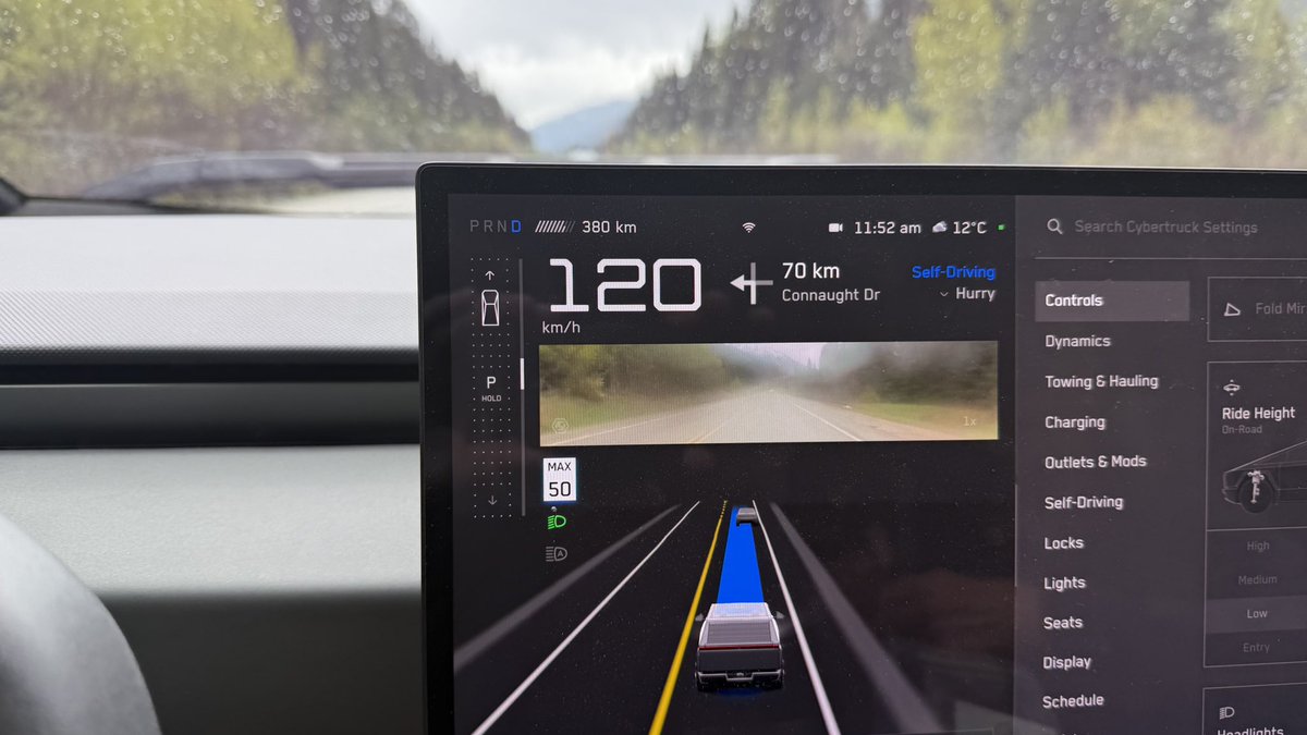 hobiemon's tweet photo. @Tesla Unfortunately mine is sucking big time on the @cybertruck. WTF. Cross Canada from Okanagan to Halifax now. Pls fix. Thx😕 https://t.co/6TAnYXYYnW