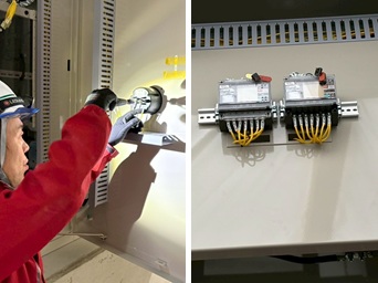 trust_pv's tweet photo. おはようございます☀
本日も宜しくお願い致します🙇

【高圧受変電盤改修工事】
 
盤メーカーさんのお仕事で、欠品部材の取付のお手伝いをしてきました。
雨の中、コインパーキングから現場までがとても大変でした。無事に完工です。

#MCCB新設工事 #OVGR新設 #RPR新設 #ZPD新設 #MM新設工事 https://t.co/PgEyPoW07P
