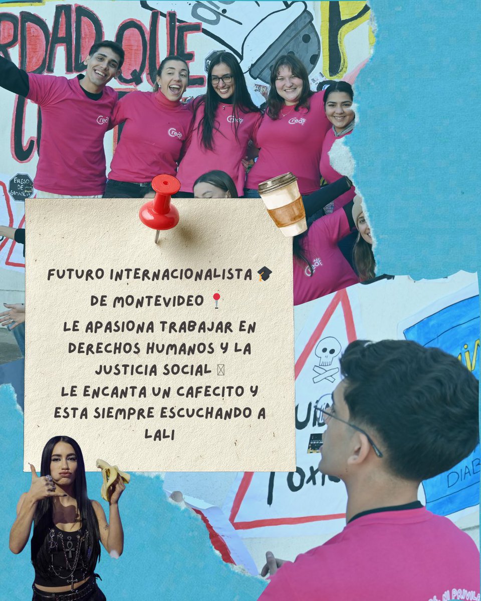 creared_'s tweet photo. Desde Montevideo les presentamos a uno de los voluntarios claves del activismo en temas de alimentación y derechos humanos de la red.
📌 20 años y futuro internacionalista. 
☕ Sobrevive a puro café
Lo mueve frenar la desigualdad y cambiar realidades, siempre con Lali de fondo 👑 https://t.co/CctDbj2yLt