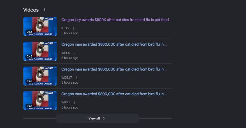 jncquant's tweet photo. I JUST FOUND THE NEXT PNUT

100+ ARTICLES ALREADY GOING VIRAL ABOUT "KIRA" The CAT BEING KILLED

THE OWNER GOT $800,000 FOR THEM KILLING HIS CAT

EVERYBODY IS SAYING "JUSTICE FOR KIRA"

PROOF:
https://t.co/G32modt1qM https://t.co/2UGhigh9ca