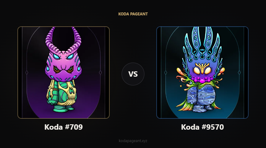 CDNHODLer's tweet photo. Best looking Koda contest 👑

Vote for your favorite: https://t.co/woXz84epMQ

#Otherside #Koda #YugaLabs https://t.co/JqU3LKS1A3