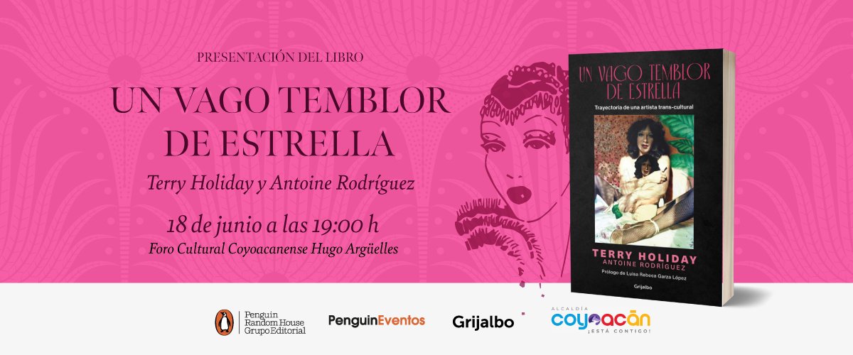 LibrosConTexto's tweet photo. Entre teoría, memoria y arte nace UN VAGO TEMBLO DE ESTRELLA. Un libro que cuestiona límites y abre nuevas miradas sobre las identidades trans. No te pierdas esta presentación con Terry Holiday y Antoine Rodríguez.

🗓️: 18 de junio l 19:00 h.
📍: En @F_Coyoacanense. https://t.co/29KZl0N7v4